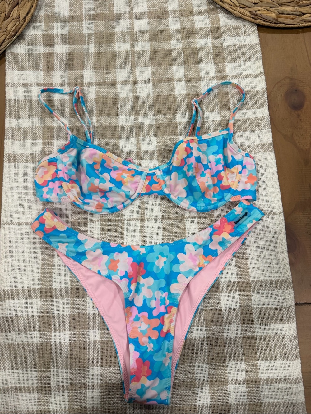 Black bough bikini. Top and bottom are size medium